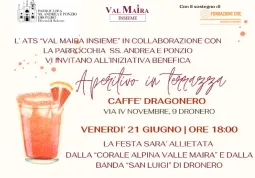 Iniziativa benefica a Dronero della Corale Valle Maira 