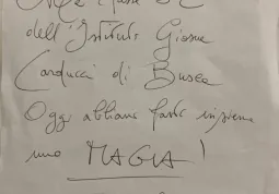 La dedica personalizzata del direttore artistico Paolo Gambi