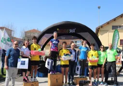 Premiazione primi assoluti donne e uomini. Presenti il Sindaco Ezio Donadio e gli assessori Diego Bressi e Beatrice Aimar