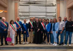 La presentazione dei restauro alla presenza delle autorità civili e religiose