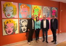 Il sindaco Ezio Donadio insieme agli assessori Lucia Rosso e Diego Bressi. Presente anche l'assessore regionale Marco Gallo