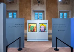 Una delle opere esposte a Palazzo Salamatoris