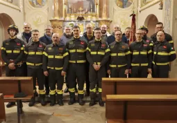 Il gruppo dei Vigili del Fuoco Volontari di Busca