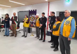 L'intervento di Gabriella Girardo, presidente del Lions Club Busca e Valli