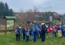 Gli alunni durante la dimostrazione