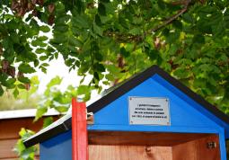 Inaugurazione piccole biblioteche nel Giardino dell'Infinito