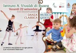  	Danza classica e di musica-gioco: venerdì lezioni dimostrative al Vivaldi