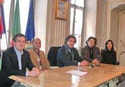 Marco Gallo, Luca Gosso, Giuseppe Delfino, Ivo Vigna, Alessandra Boccardo, questa mattina durante la conferenza stampa 